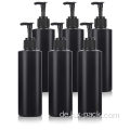 Haustier flache schulter matte schwarze Plastikflasche